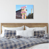LOWELL MASSACHUSETTS LANDMARKS WRAPPED CANVAS AFDRUK (Insitu (Slaapkamer))