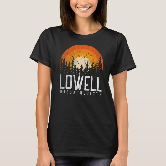 Lowell Massachusetts MA  70s 80s Retro 90s T-shirt (Voorkant)