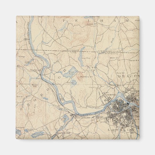 Lowell, Massachusetts Magneet (Voorkant)