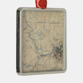 Lowell, Massachusetts Metalen Ornament (Rechts)