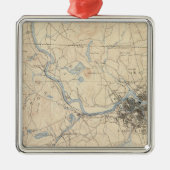 Lowell, Massachusetts Metalen Ornament (Voorkant)