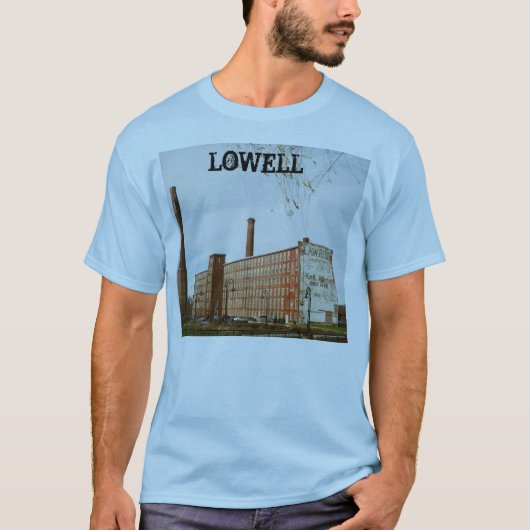 Lowell Massachusetts Mill Building T-shirt (Voorkant)