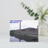 Lowell Massachusetts Mills Briefkaart (Staand voorkant)
