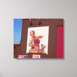 LOWELL MASSACHUSETTS MONUMENTEN OMWIKKELD CANVAS AFDRUK