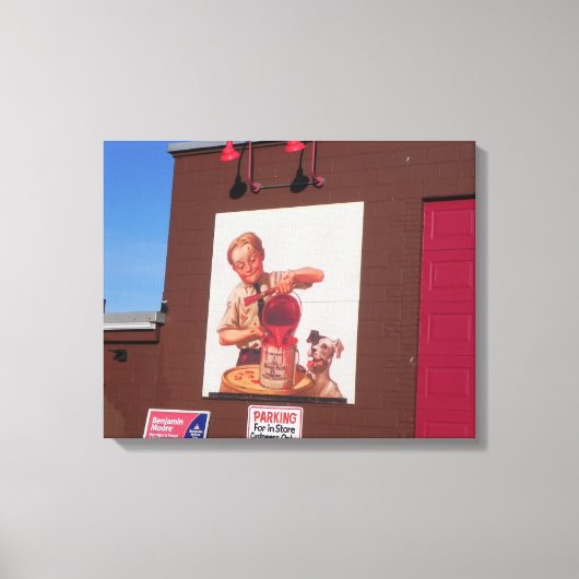 LOWELL MASSACHUSETTS MONUMENTEN OMWIKKELD CANVAS AFDRUK (Voorkant)