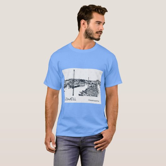 Lowell Massachusetts Oversized 2 T-shirt (Voorkant volledig)