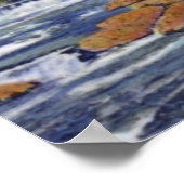 Lowell Massachusetts Pawtucketville Dam en Herfste Poster (Hoek)