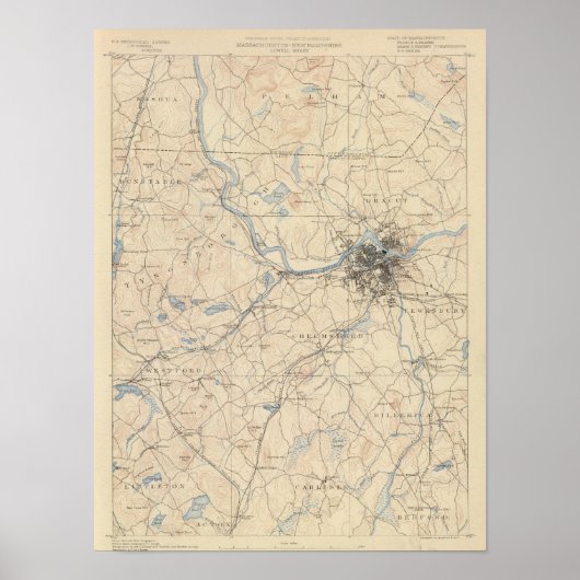 Lowell, Massachusetts Poster (Voorkant)