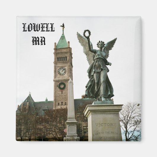 LOWELL MASSACHUSETTS STADHUIS MAGNEET (Voorkant)