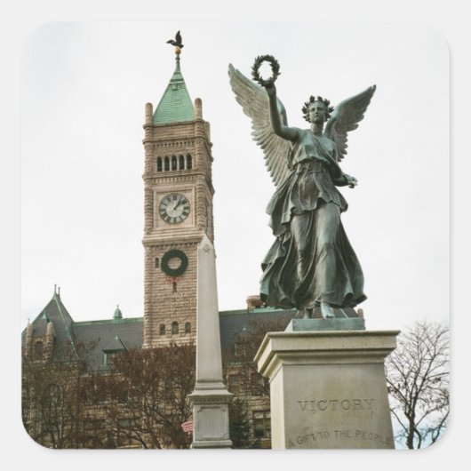 LOWELL MASSACHUSETTS STADHUIS STICKER (Voorkant)
