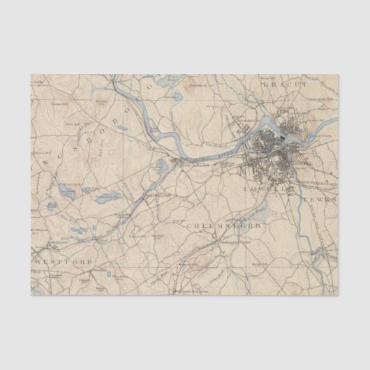 Lowell, Massachusetts Tissuepapier (Voorkant)