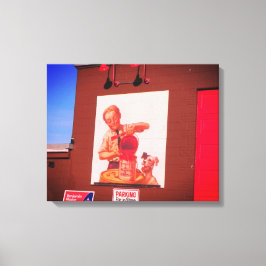 LOWELL MASSACHUSETTS VERFADVERTENTIE OMGESLAGEN DO CANVAS AFDRUK
