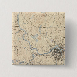 Lowell, Massachusetts Vierkante Button 5,1 Cm