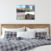 LOWELL MOLENSTAD COLLAGE OMWIKKELD CANVAS AFDRUK (Insitu (Slaapkamer))