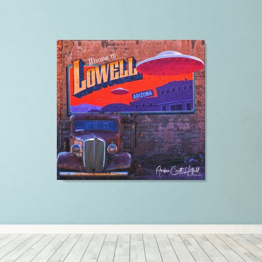 Lowell Schilderachtig Canvas Afdruk (Insitu (Houten vloer))