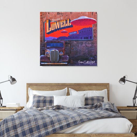 Lowell Schilderachtig Canvas Afdruk (Insitu (Slaapkamer))