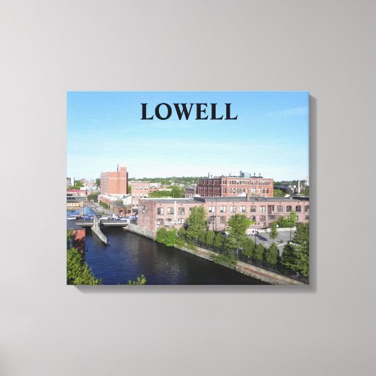 LOWELL STADSGEZICHT OMGEVING CANVAS AFDRUK (Voorkant)