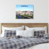 LOWELL STADSGEZICHT OMGEVING CANVAS AFDRUK (Insitu (Slaapkamer))