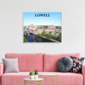 LOWELL STADSGEZICHT OMGEVING CANVAS AFDRUK (Insitu (Woonkamer))