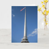 “Lowelle American Flag” Condoleancekaart Kaart (Gele Bloem)