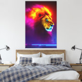 Löwen King Canvas Afdruk (Insitu (Slaapkamer))