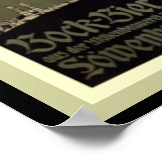 Lowenbrau Bock Beer Ad Poster 12 x 16 (Hoek)