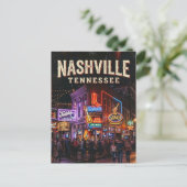 Lower Broadway Honky-Tonks VS Briefkaart (Staand voorkant)