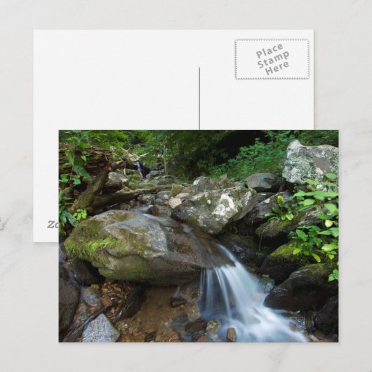 Lower Dark Hollow Falls, Shenandoah Briefkaart (Voorkant / Achterkant)