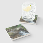 Lower Dark Hollow Falls, Shenandoah Stenen Onderzetter (Zijkant)
