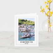 Lower Dartmouth Ferry, Devon Kaart (Gele Bloem)