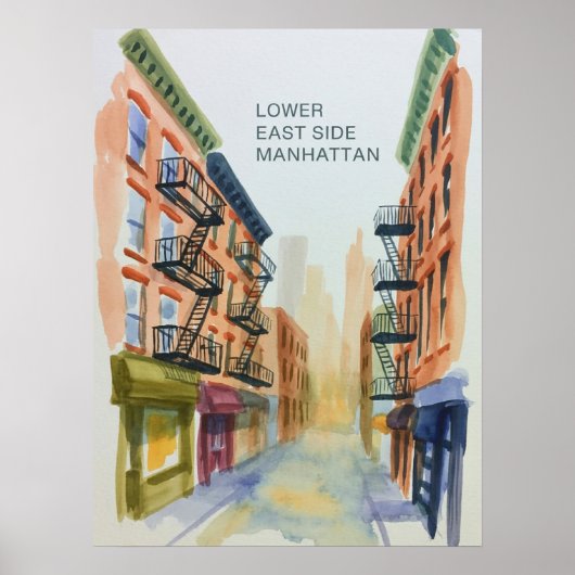 Lower East Side Manhattan Poster (Voorkant)