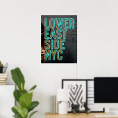 Lower East Side NYC Poster (Thuiskantoor)
