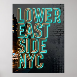Lower East Side NYC Poster