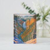 LOWER FALLS, YELLOWSTONE NATIONAL PARK BRIEFKAART (Staand voorkant)