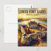 Lower Fort Garry Canada Briefkaart (Voorkant / Achterkant)