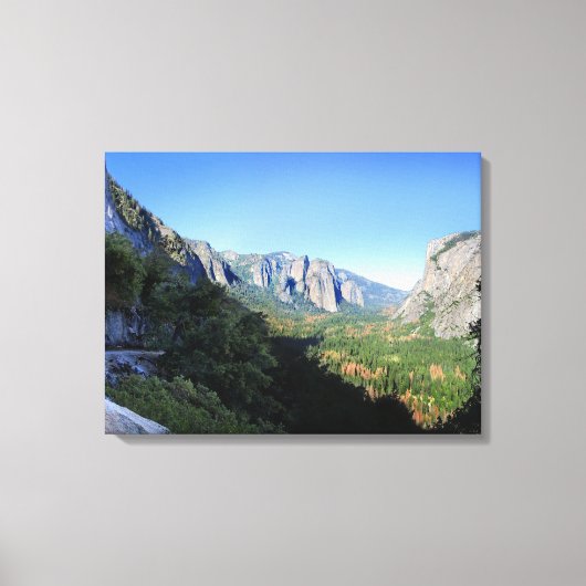 Lower Four Mile Trail - Yosemite Valley Canvas Afdruk (Voorkant)