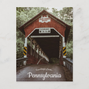 Lower Humbert Bridge Somerset County Pennsylvania Briefkaart