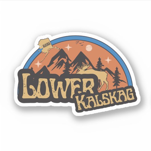 Lower Kalskag, Alaska Sticker (Voorkant)