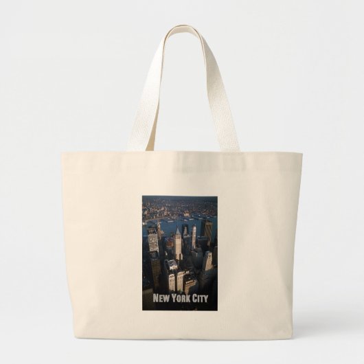 Lower-Manhattan New York City Grote Tote Bag (Voorkant)