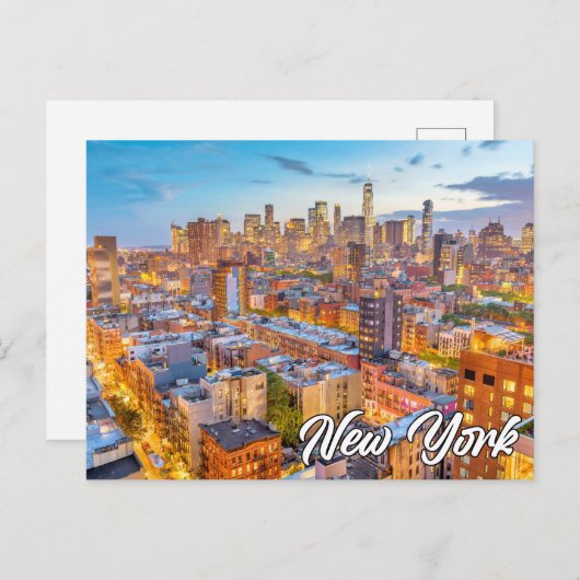 Lower Manhattan, New York, VS Briefkaart (Voorkant / Achterkant)