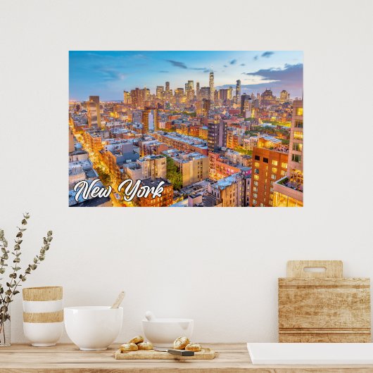 Lower Manhattan, New York, VS Poster (Keuken)