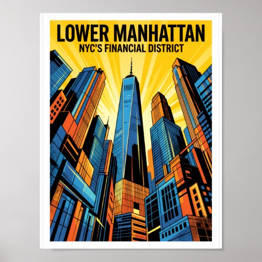 Lower Manhattan NYC Poster (Voorkant)