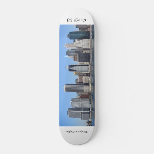 Lower Manhattan Skyline, New York City Persoonlijk Skateboard (Voorkant)