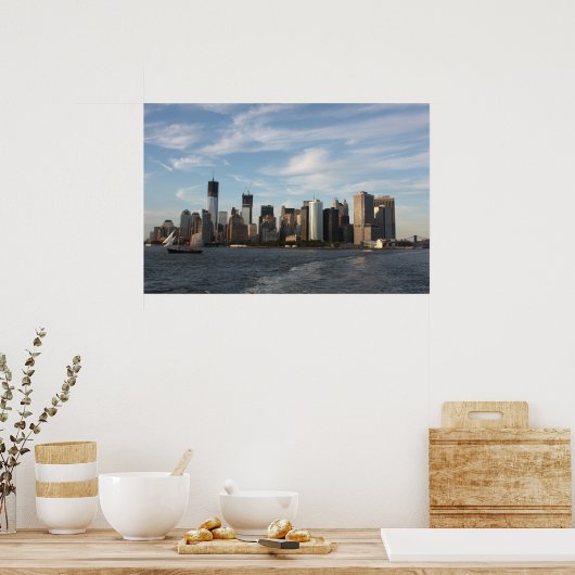 Lower Manhattan Skyline Poster (Keuken)