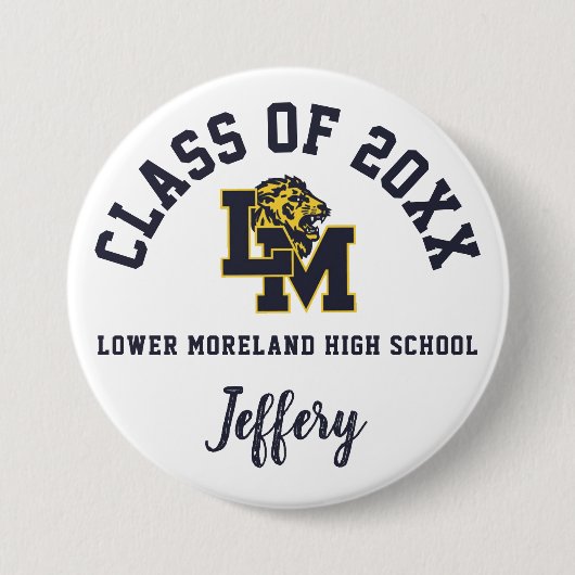 Lower Moreland High School Button Logo Custom (Voorkant)