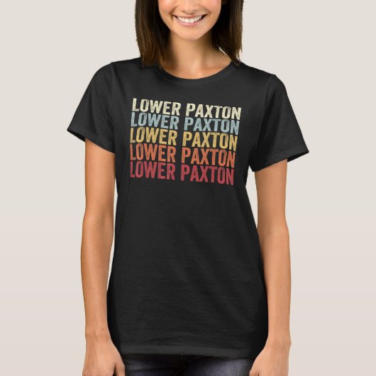 Lower Paxton Pennsylvania Lower Paxton PA Retro Vi T-shirt (Voorkant)