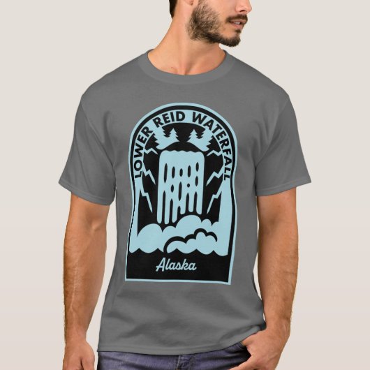 Lower Reid Falls Alaska T-shirt (Voorkant)