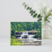 Lower Tahquamenon Herfsten State Park, Michigan Briefkaart (Staand voorkant)