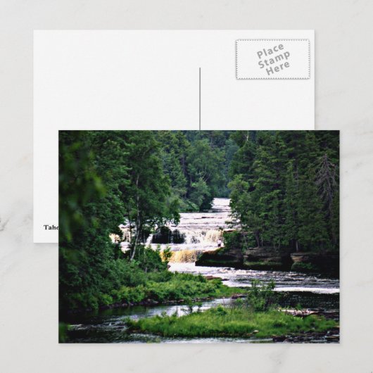 Lower Tahquamenon Herfsten State Park, Michigan Briefkaart (Voorkant / Achterkant)