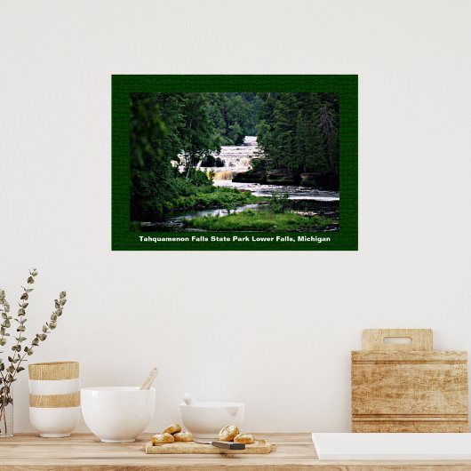 Lower Tahquamenon Herfsten State Park, Michigan Poster (Keuken)